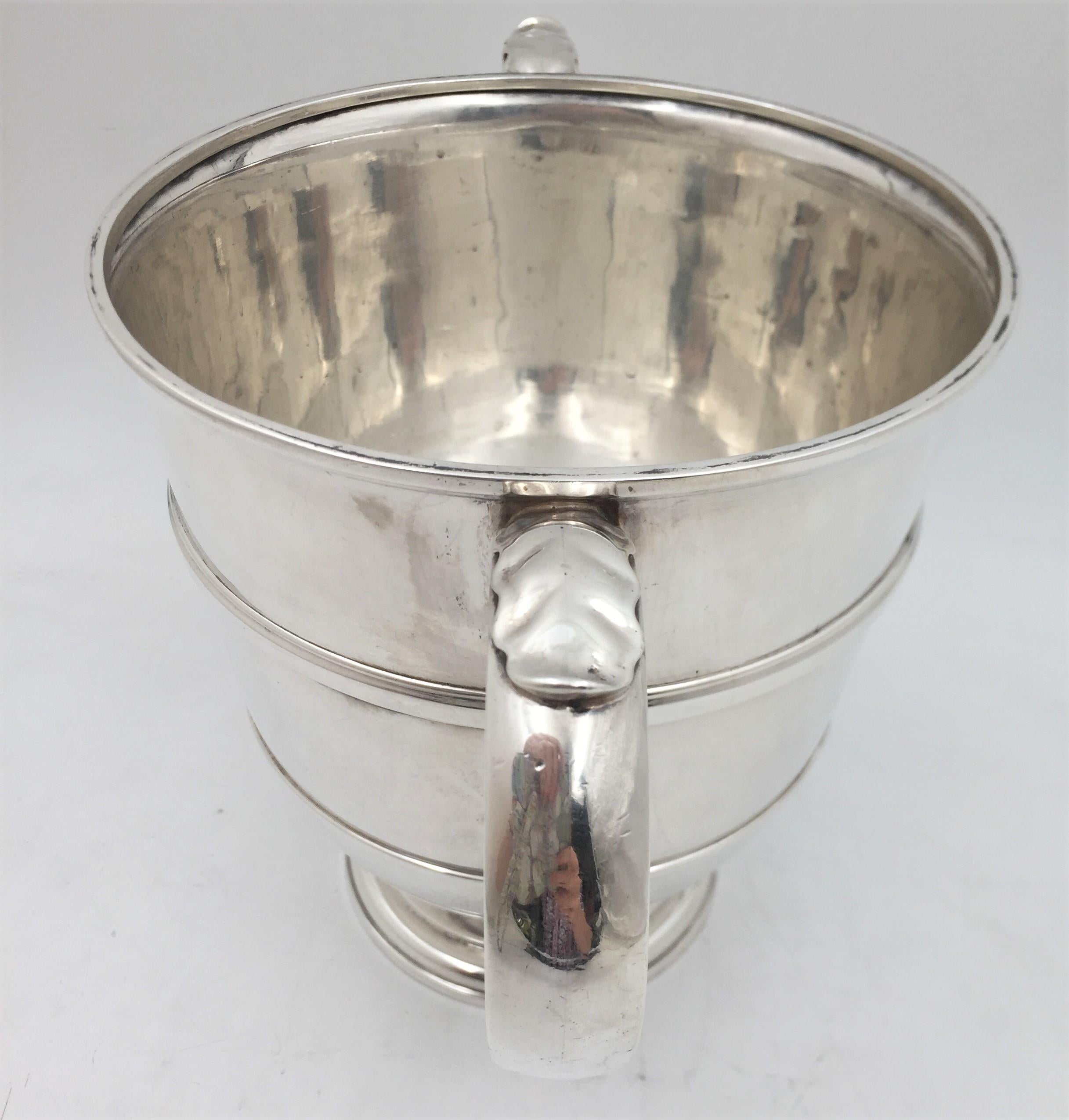 Early 20th Century Crichton English Sterling Silver 1917 Two-Handled Trophy/ Urn in Georgian Style
