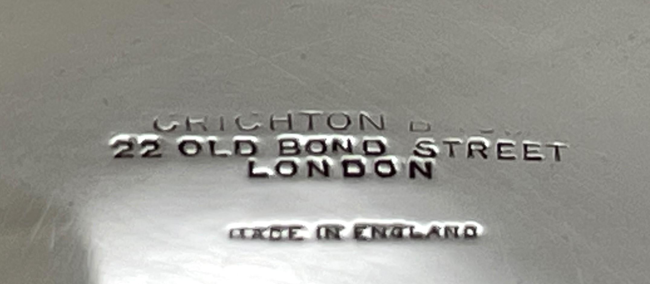 Englische Crichton-Schale aus Sterlingsilber mit Fuß im Art-déco-Stil aus dem Jahr 1923 im Angebot 1