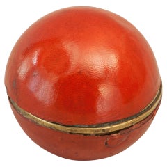 Antique Cricket Ball Inkwell