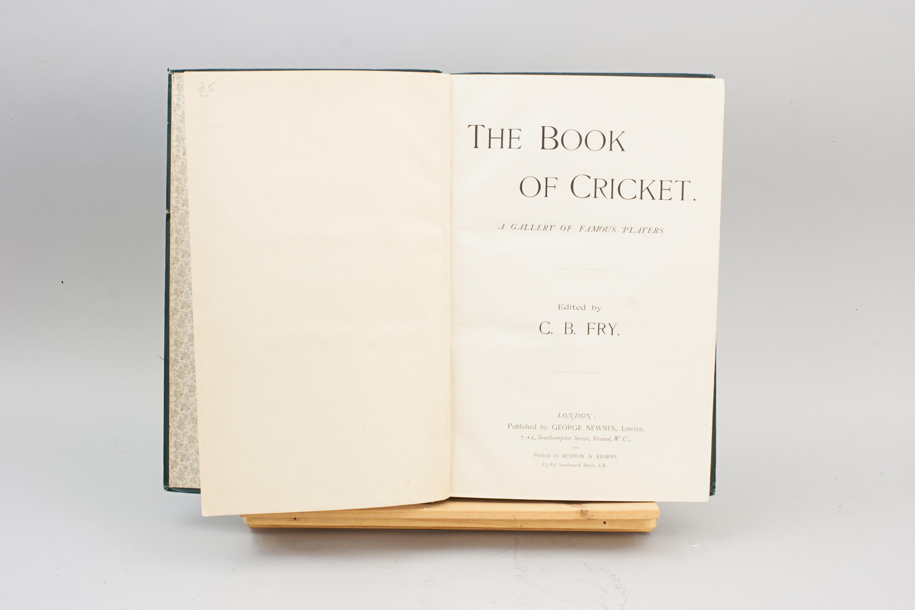 European Cricket Book, C.b Fry For Sale
