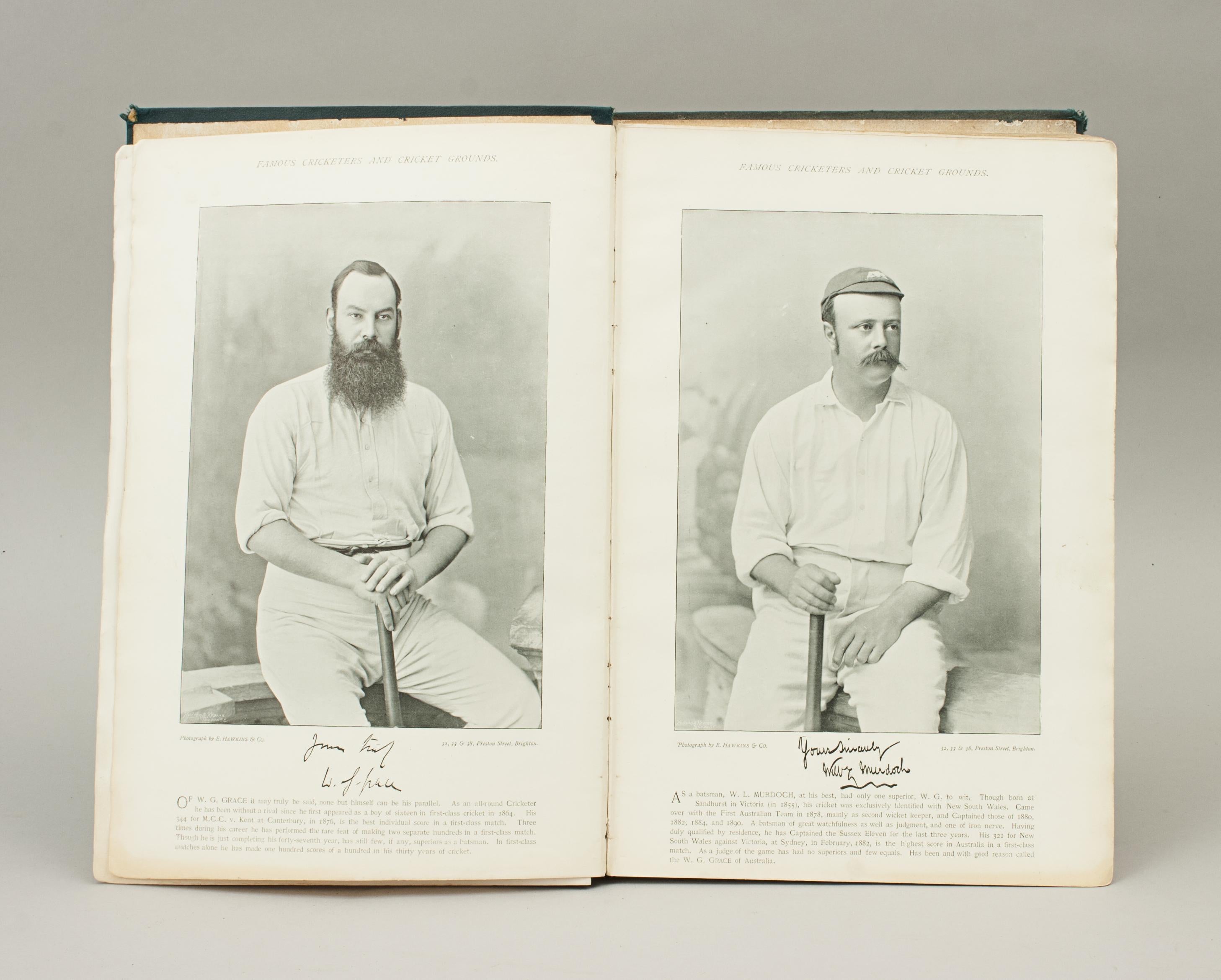 Sporting Art Cricket Book, Famous Cricketers and Cricket Grounds, 1895