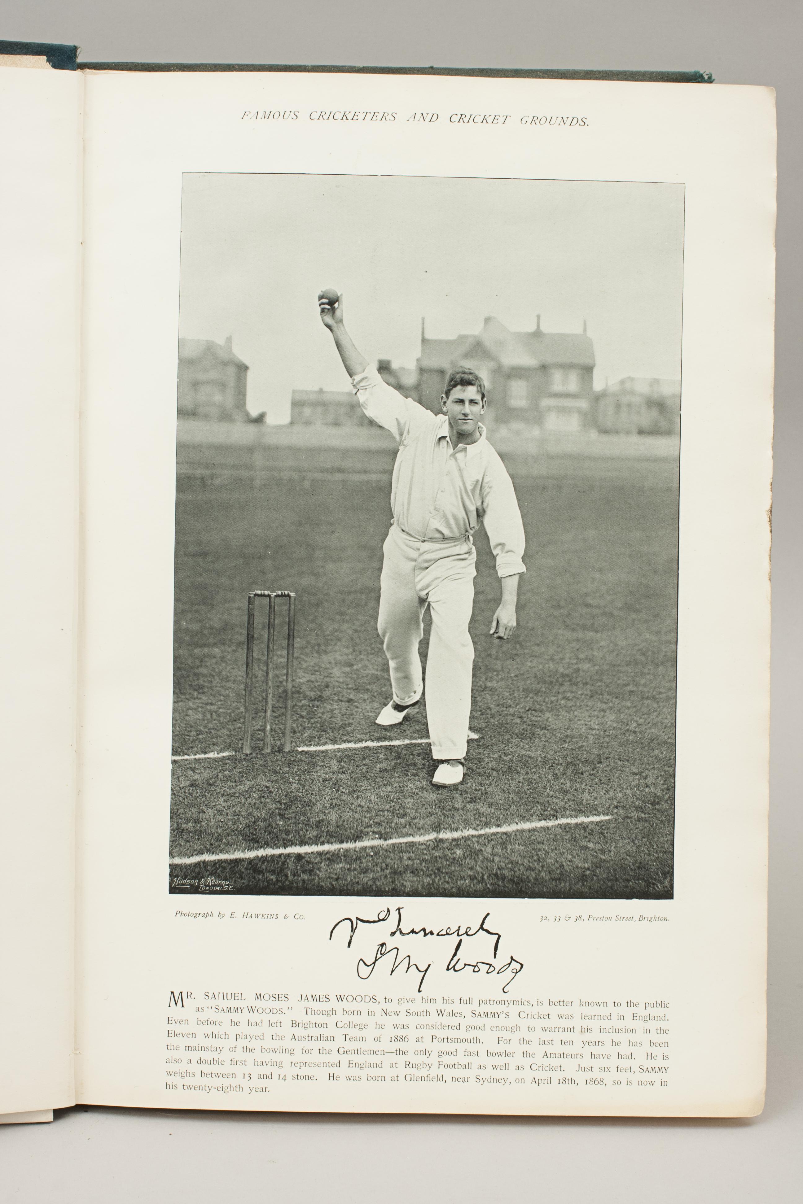 Paper Cricket Book, Famous Cricketers and Cricket Grounds, 1895