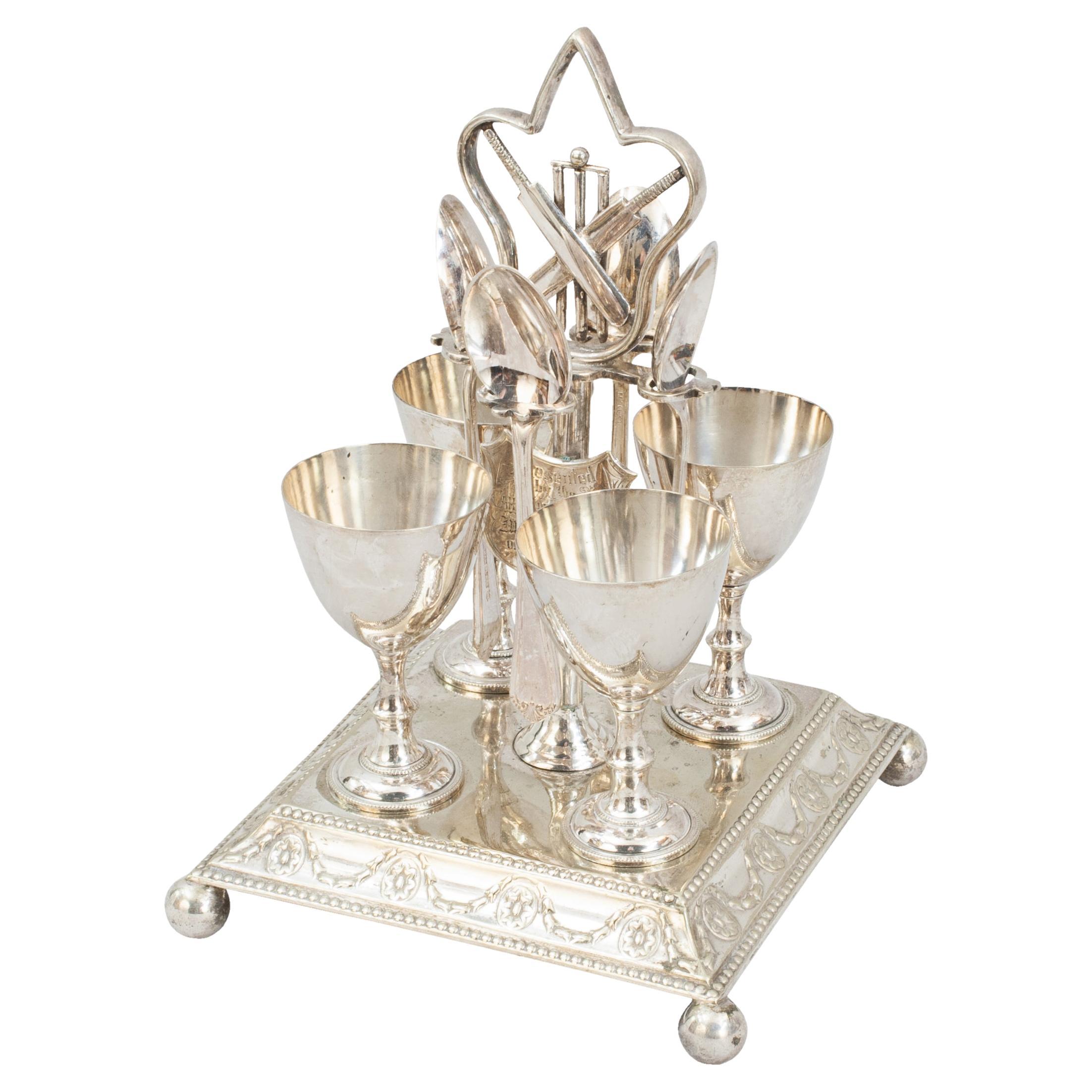 Cricket Egg Cup Presentation Table Piece For Sale