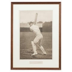 Cricket Photogravur Of Francis Stanley Jackson