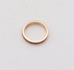 CRIERI Bold Eternity Ring Band In 18Kt Yellow Gold With 1 Ct. Vivid Red Rubies