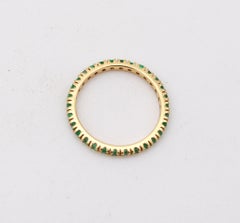 CRIERI Eternity Classic Ring Band In 18Kt Yellow Gold & 1.02 Cwt Colombian