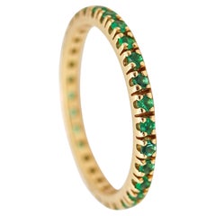 CRIERI Eternity Classic Ring Band In 18Kt Yellow Gold & 1.02 Cwt Colombian