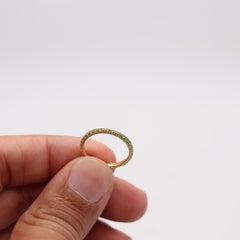 CRIERI Eternity Modern Ring-Band In 18Kt Yellow Gold & 0.75 Cwt Colombian