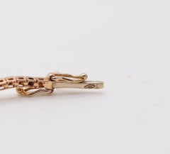 Bracciale CRIERI in stile modernista italiano, in oro giallo 18 carati con 10 diamanti VVS