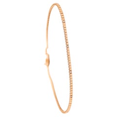 Bracciale CRIERI in stile modernista italiano, in oro giallo 18 carati con 10 diamanti VVS