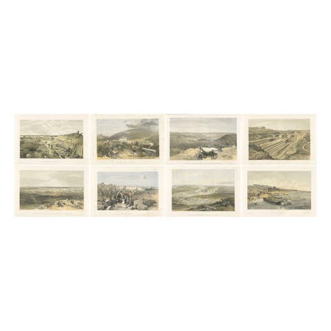 Crimean War Lithograph Collection: Eight Views of Sevastopol Surroundings, 1855