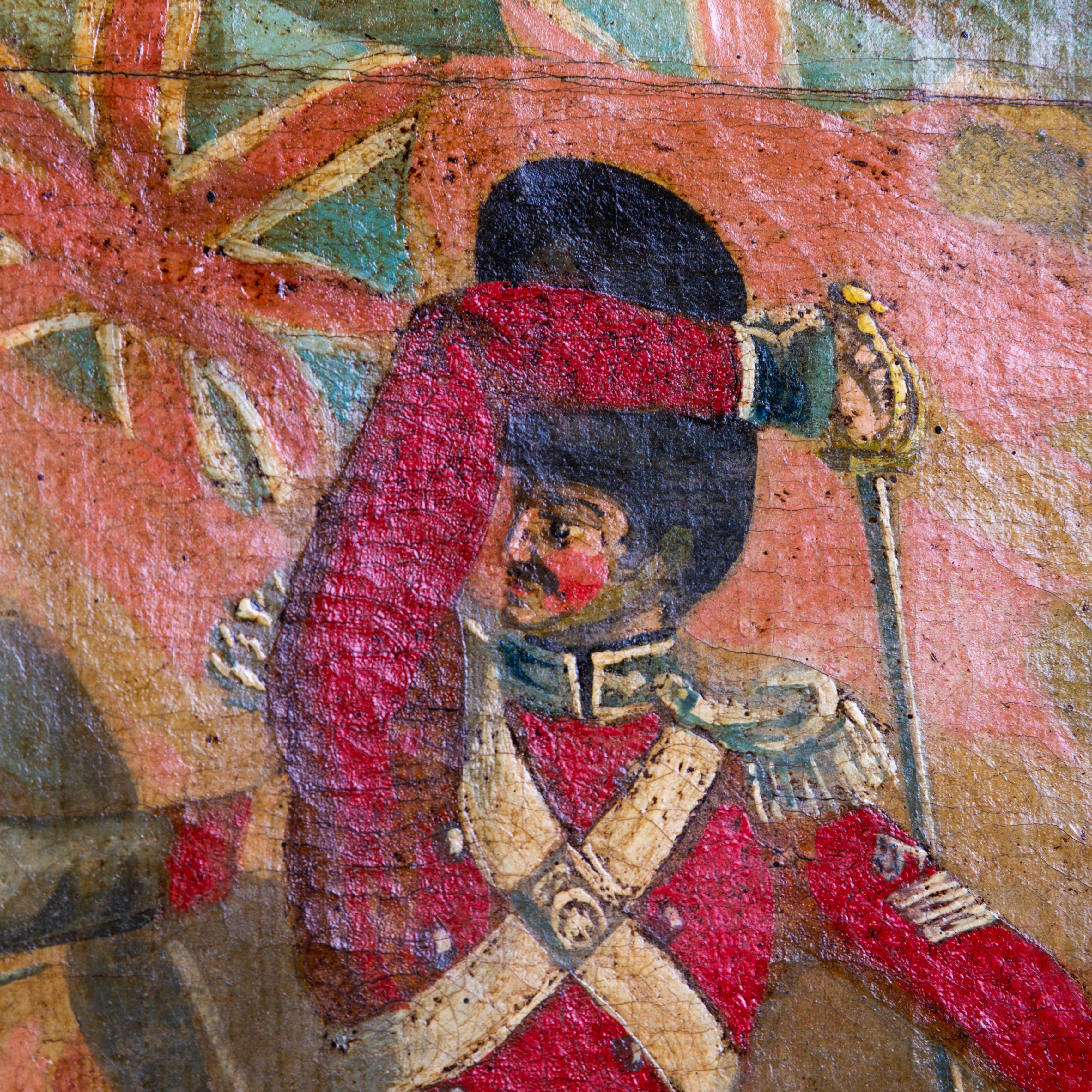 Soldados de la guerra de Crimea Pintura al óleo sobre lienzo Siglo XIX en Bueno estado para la venta en Nottingham, GB