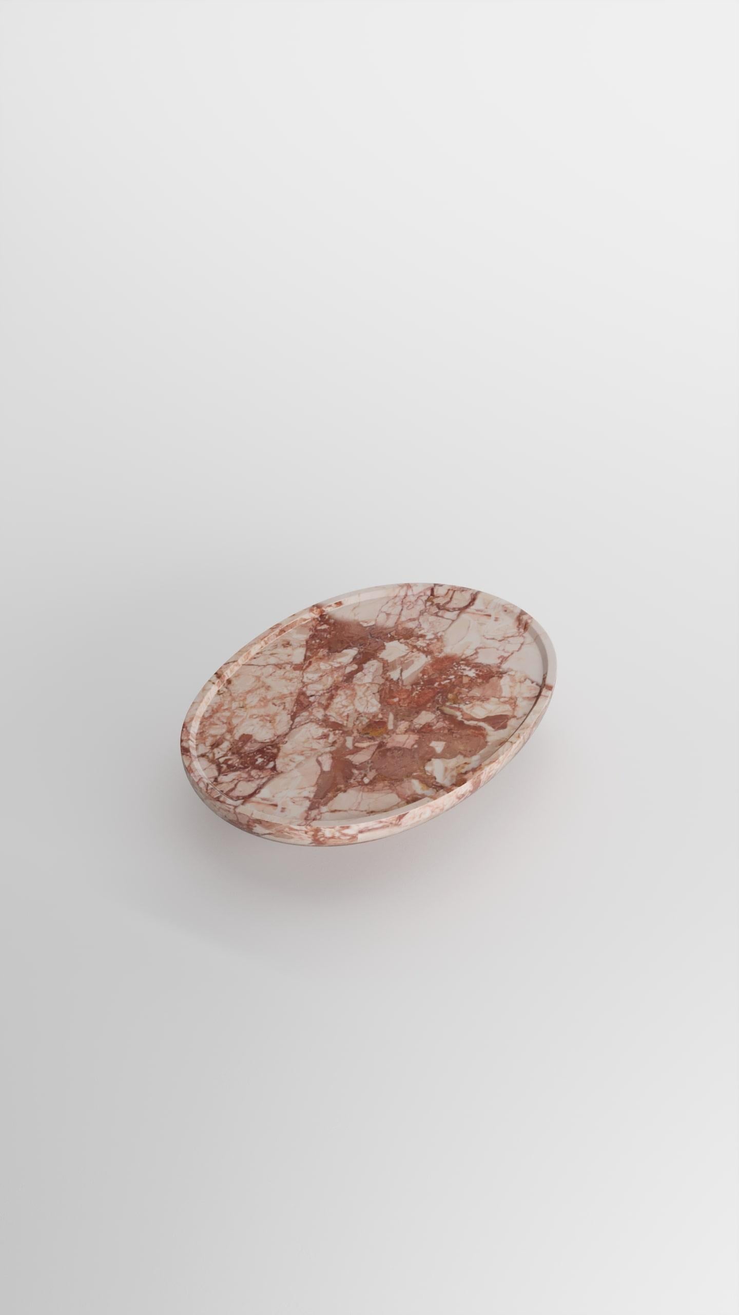 Indian Crimson Coffee Table - Breccia Pernice marble For Sale