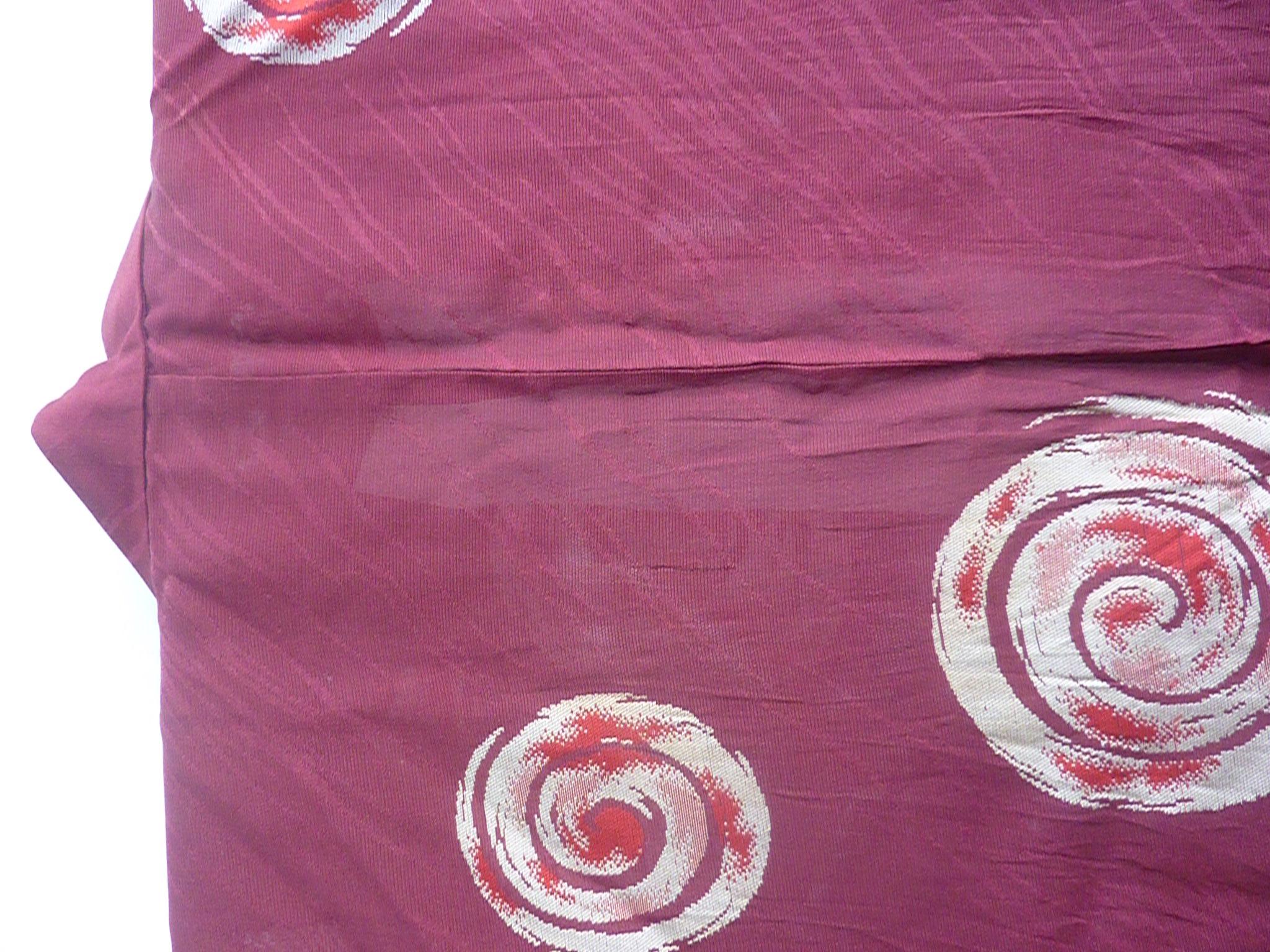 Crimson Swirl Vintage Japanese kimono 1