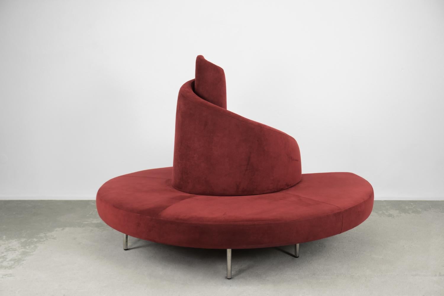 This phenomenal Tatlin sofa was designed by Mario Cananzi and Roberto Semprini for the Italian Edra manufacture in second half of 20th century. Inspired by the famous Tatlin tower, a symbol of constructivism created by Vladimir Tatlin. It is an