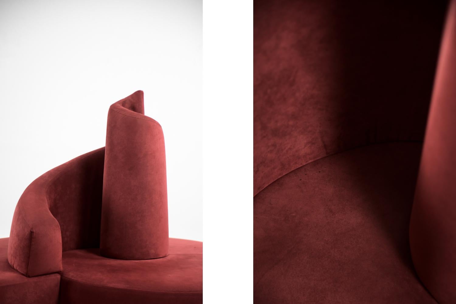 Mid-Century Modern Vintage Modern Crimson Tatlin Sofa by Mario Cananzi&Roberto Semprini for Edra
