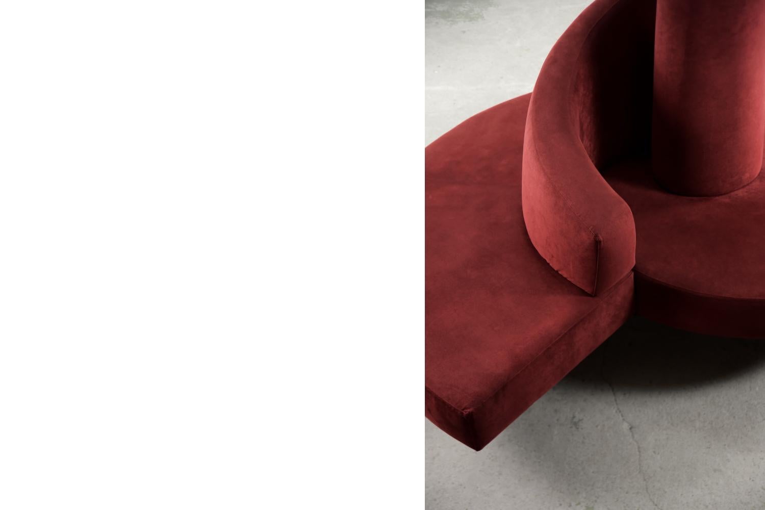 Vintage Modern Crimson Tatlin Sofa by Mario Cananzi&Roberto Semprini for Edra 2