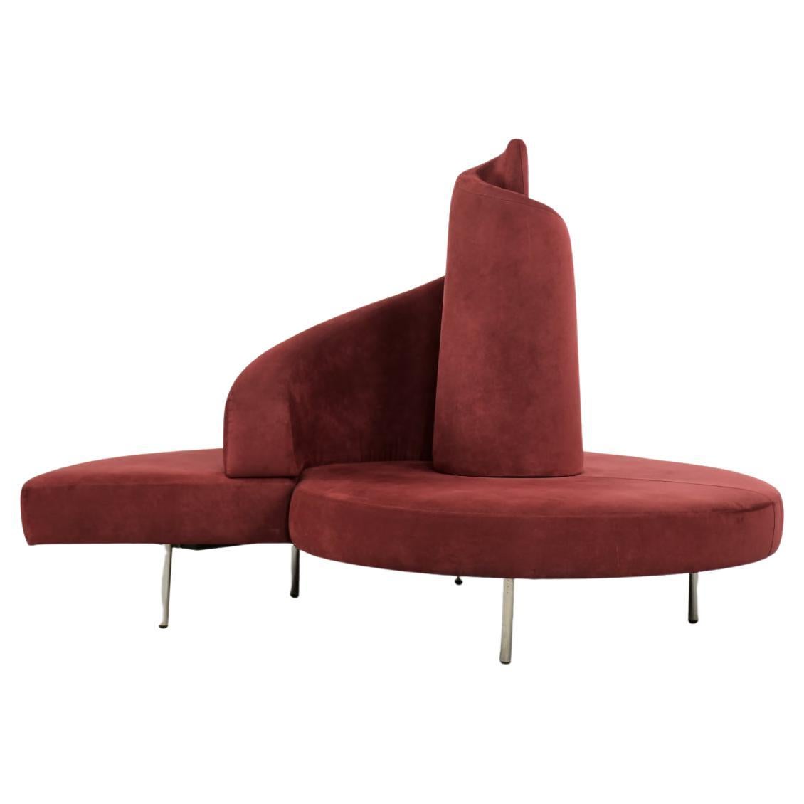 Vintage Modern Crimson Tatlin Sofa by Mario Cananzi&Roberto Semprini for Edra