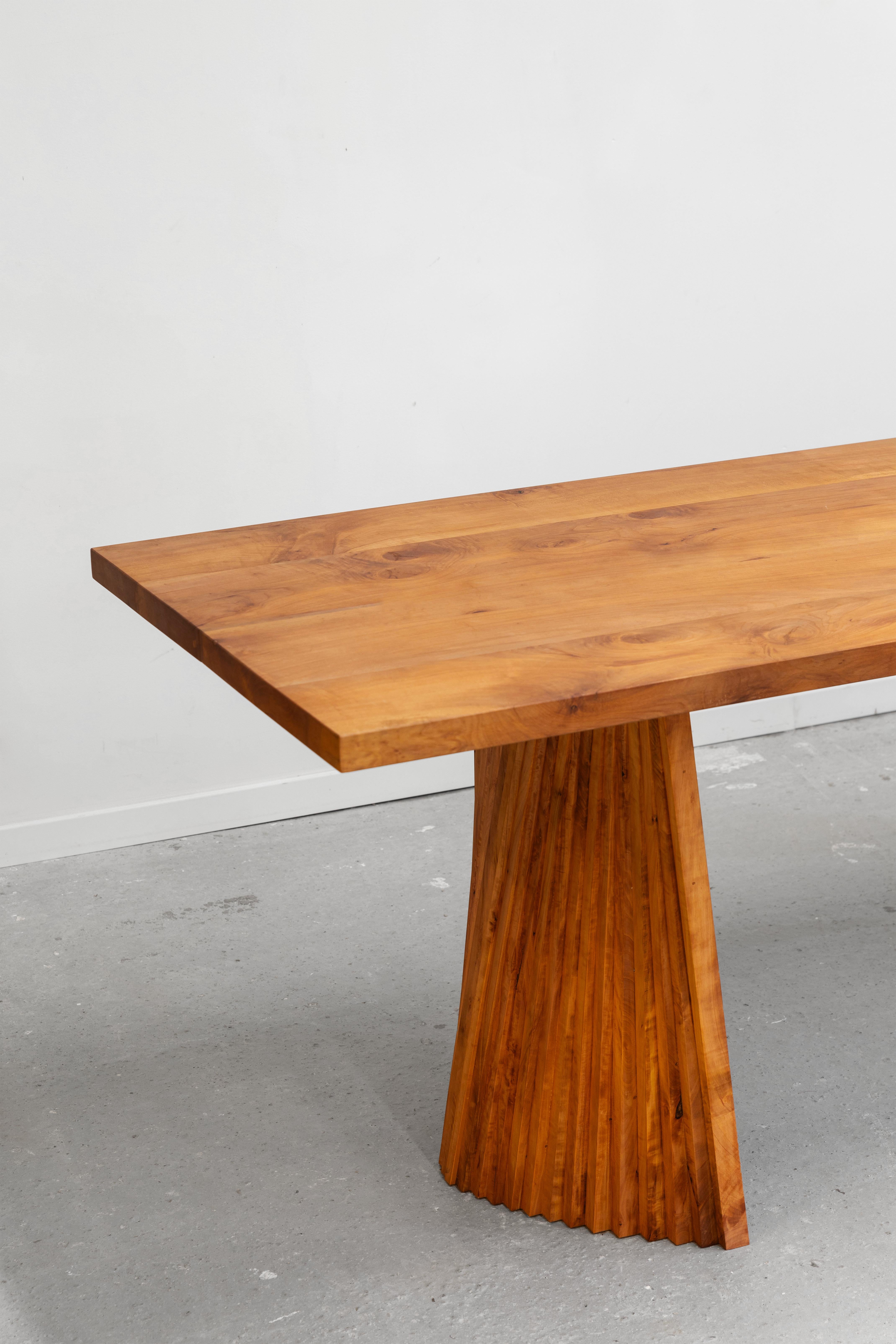 Post-Modern Crinkle Crankle Table by Dirk Meylaerts For Sale