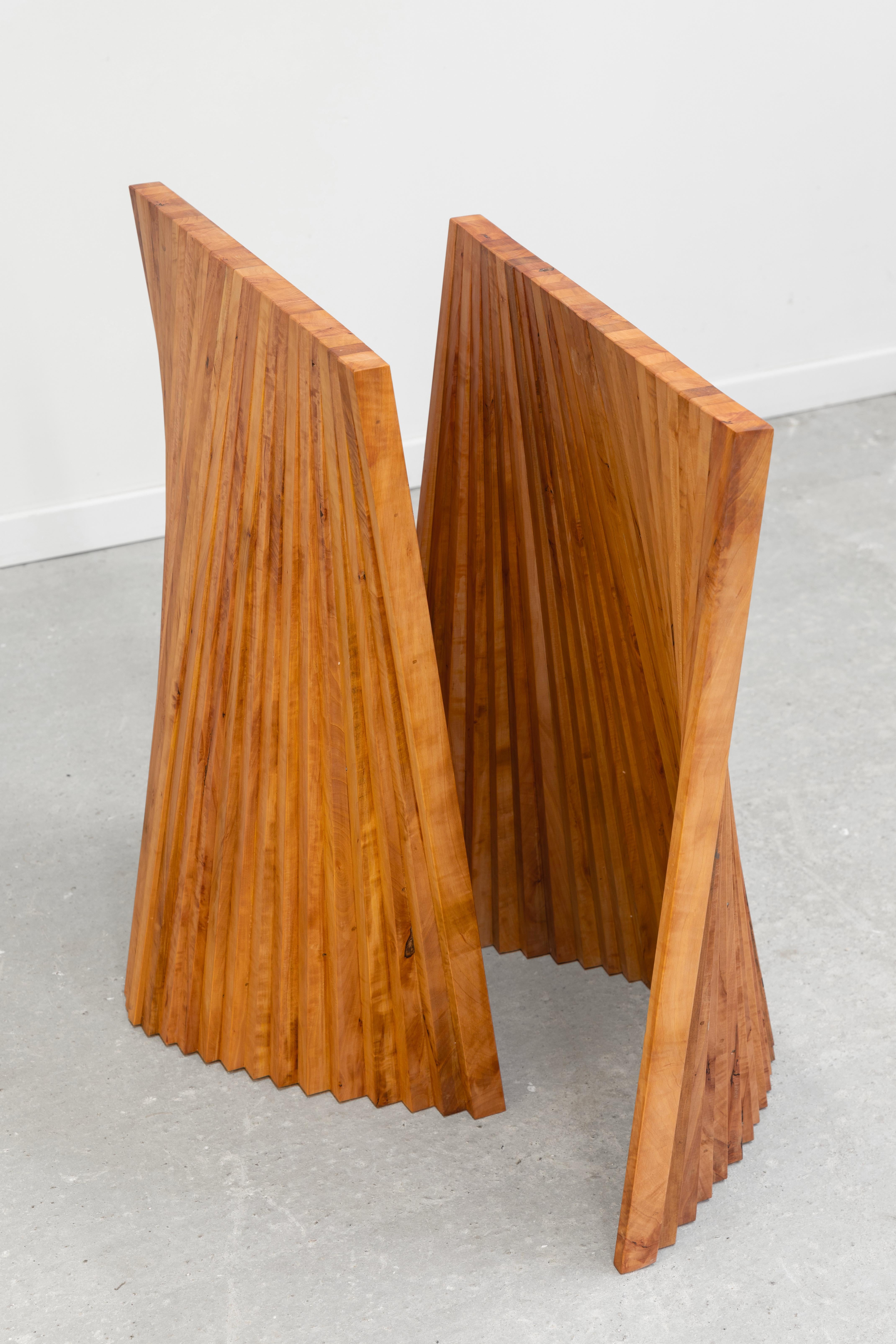 Crinkle Crankle Table by Dirk Meylaerts In New Condition For Sale In Geneve, CH
