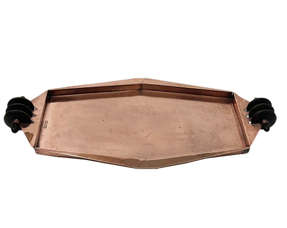 Cris Agterberg Art Deco Copper Serving Tray, Ca. 1925, the Netherlands 1