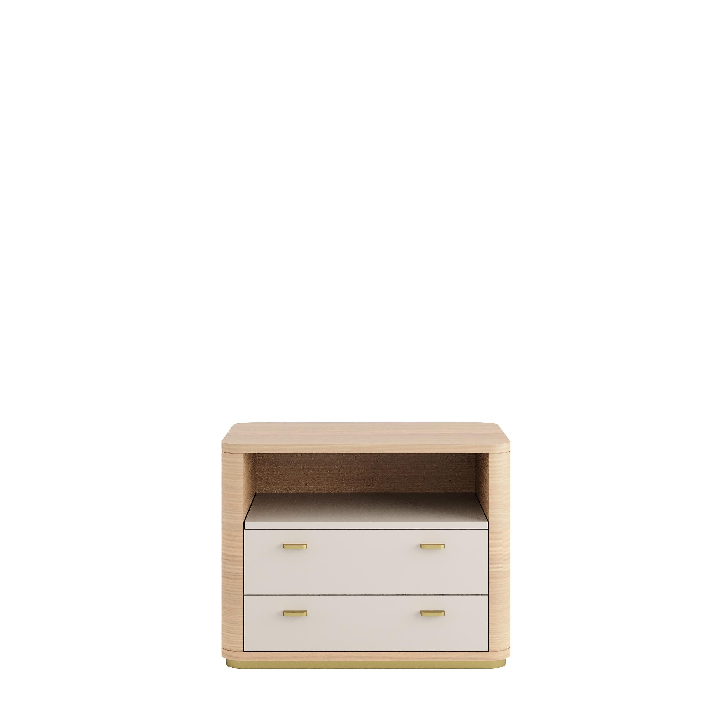 Modern CRIS II Nightstand - 2 drawers For Sale