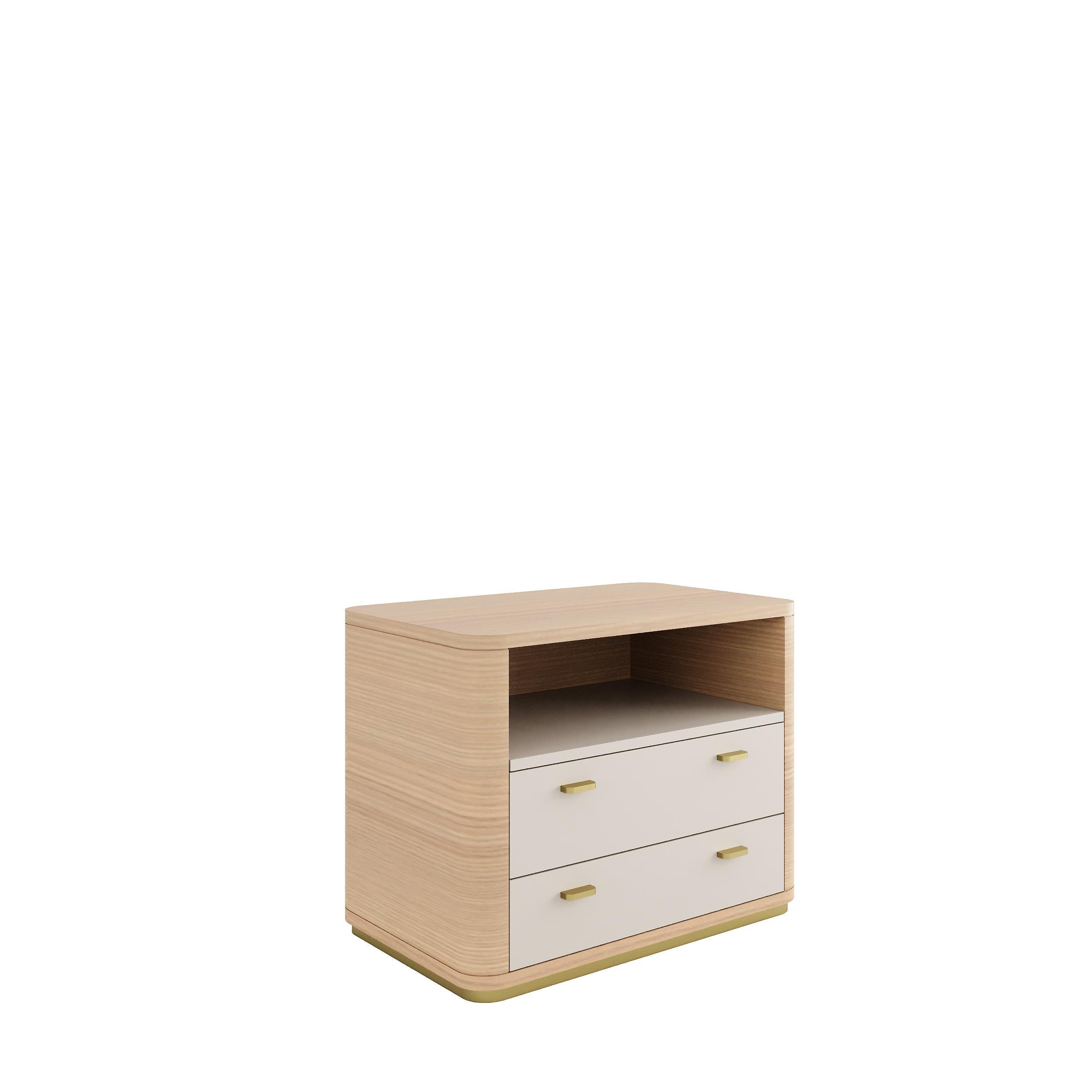 Portuguese CRIS II Nightstand - 2 drawers For Sale