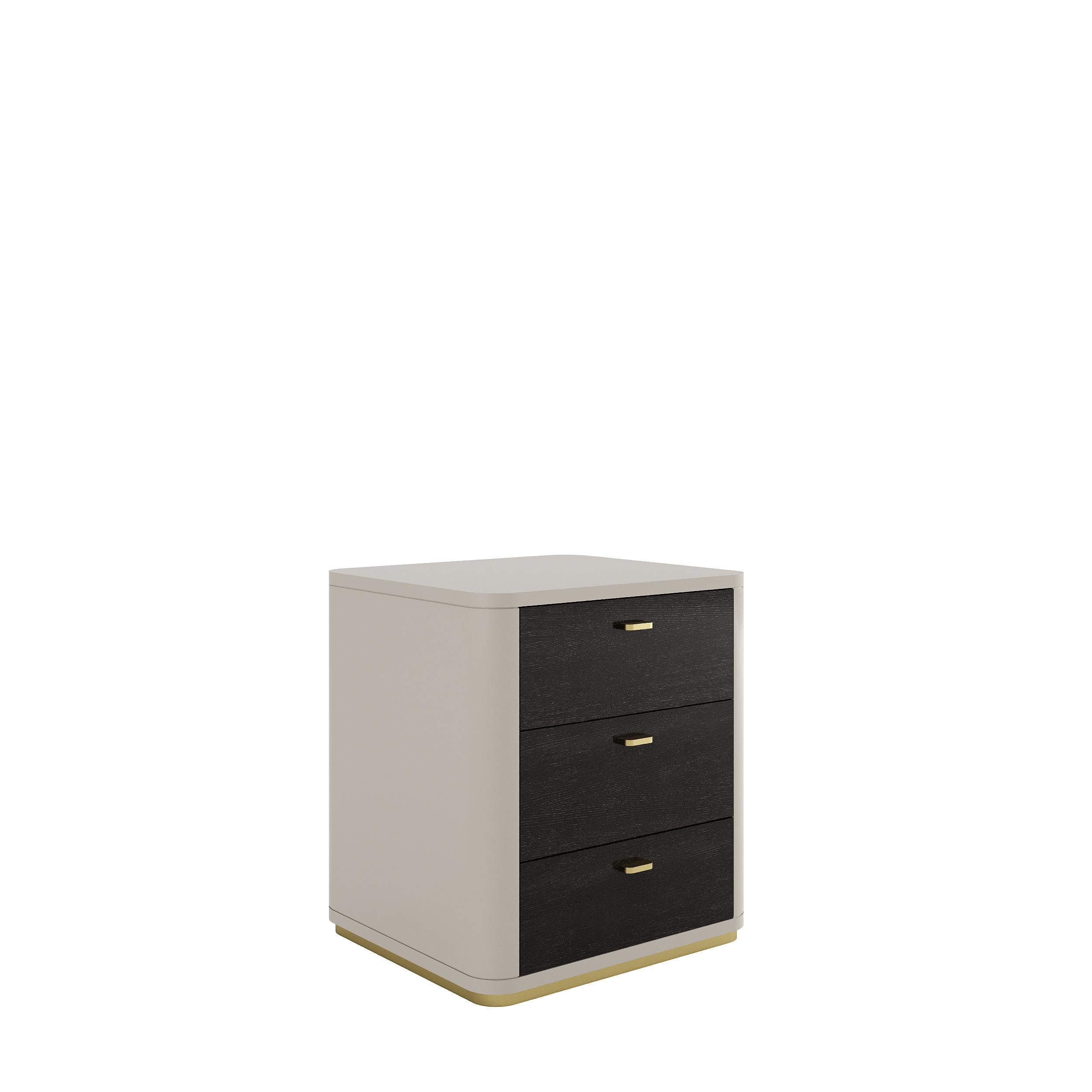 Portuguese CRIS II Nightstand - 3 drawers For Sale