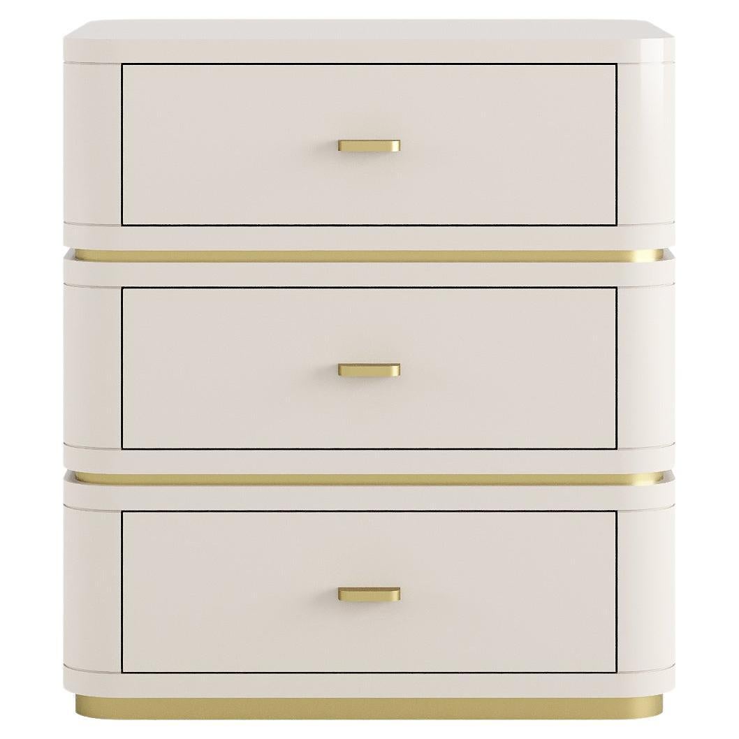 CRIS II Nightstand - 3 drawers For Sale