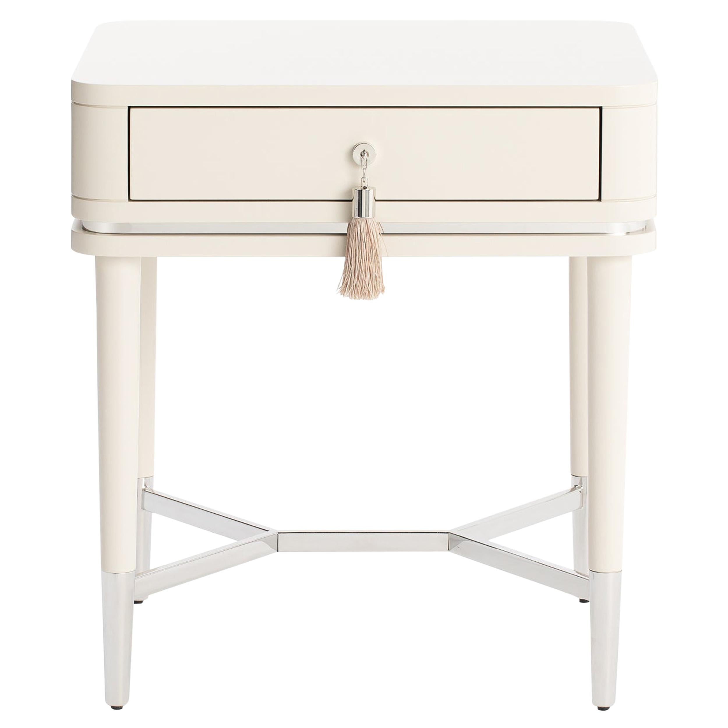 CRIS Nightstand with Tassel Handle  For Sale