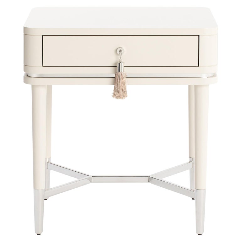 Cris Nightstand with Tassel Handle For Sale at 1stDibs