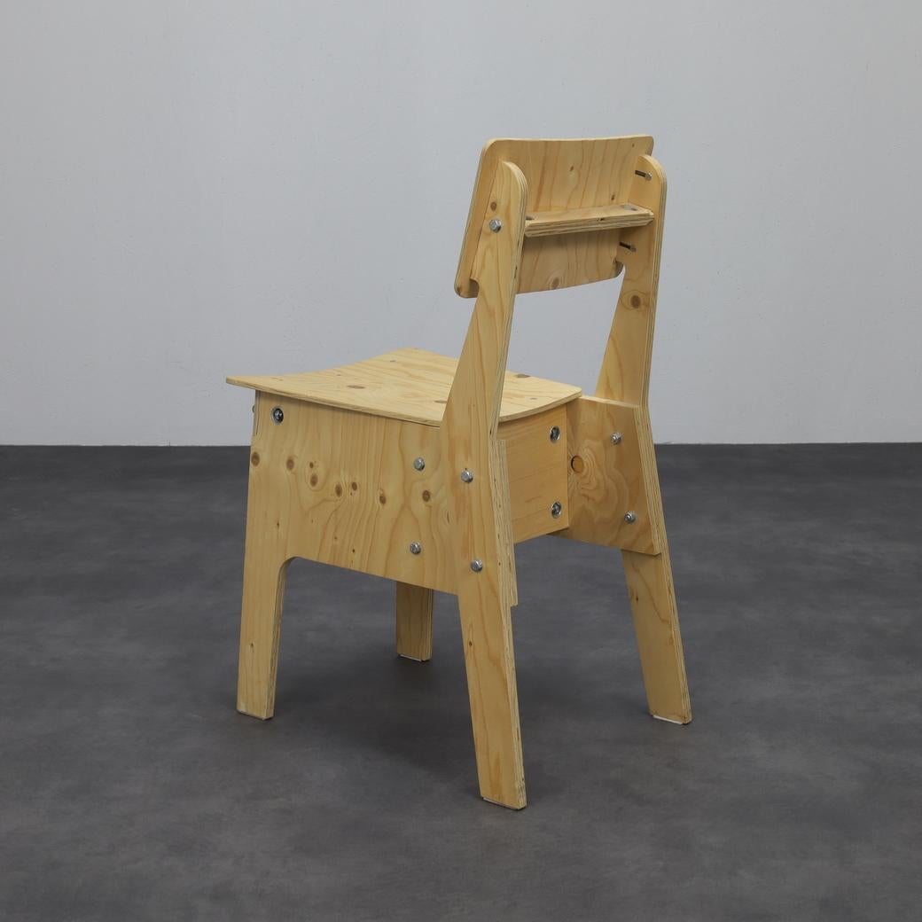 Plywood Crisis Chair by Piet Hein Eek For Sale