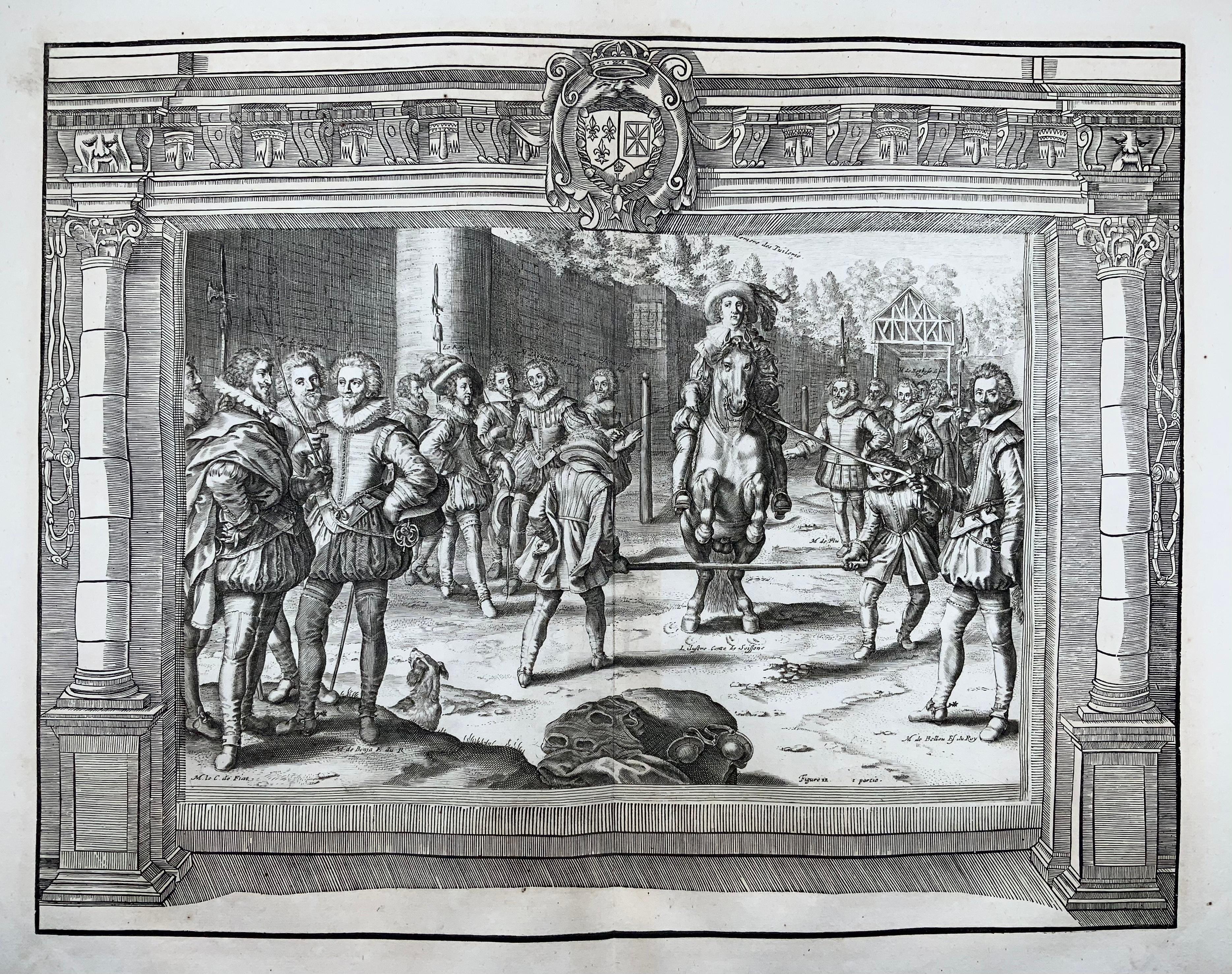 Renaissance Crispijn de Passe II (1597-1670), Equestrian, Horsemanship, Dressage, Riding For Sale