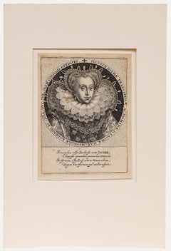 Crispijn van de Passe – Stich aus dem 17. Jahrhundert, Prinzessin Jakobea von Baden