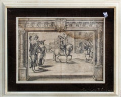 Old Master French Noblemen Engraving by Crispin de Passe