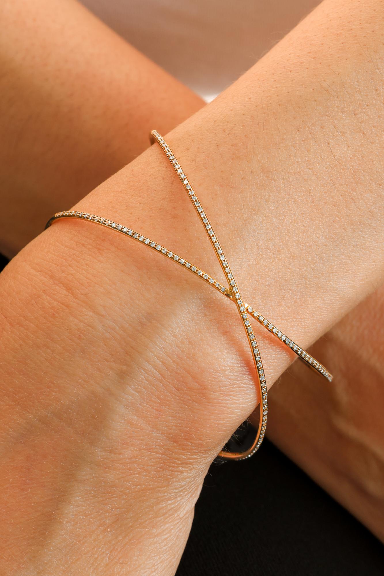 Bracciale Criss Cross 0,62 carati. In condizioni Nuovo in vendita a Los Angeles, CA