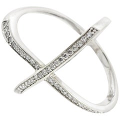 Criss Cross Diamond Fashion Ring