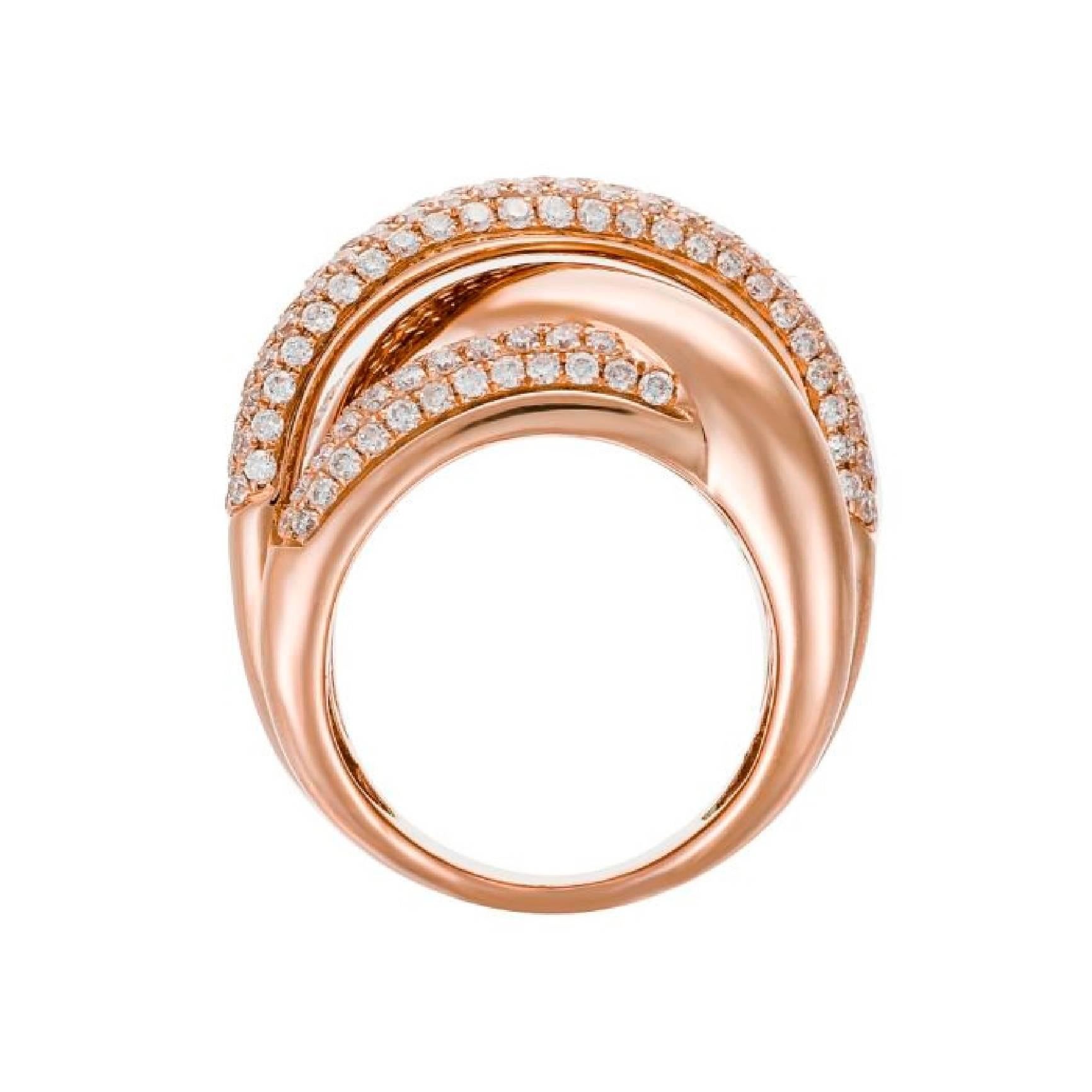 criss cross gold ring