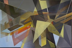 'Saga Foldes' - pittura astratta geometrica, colorata, architettonica