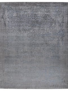 CRISSARA Tapis noué à la main en Beige Gold & Grey Blue Colours by Hands