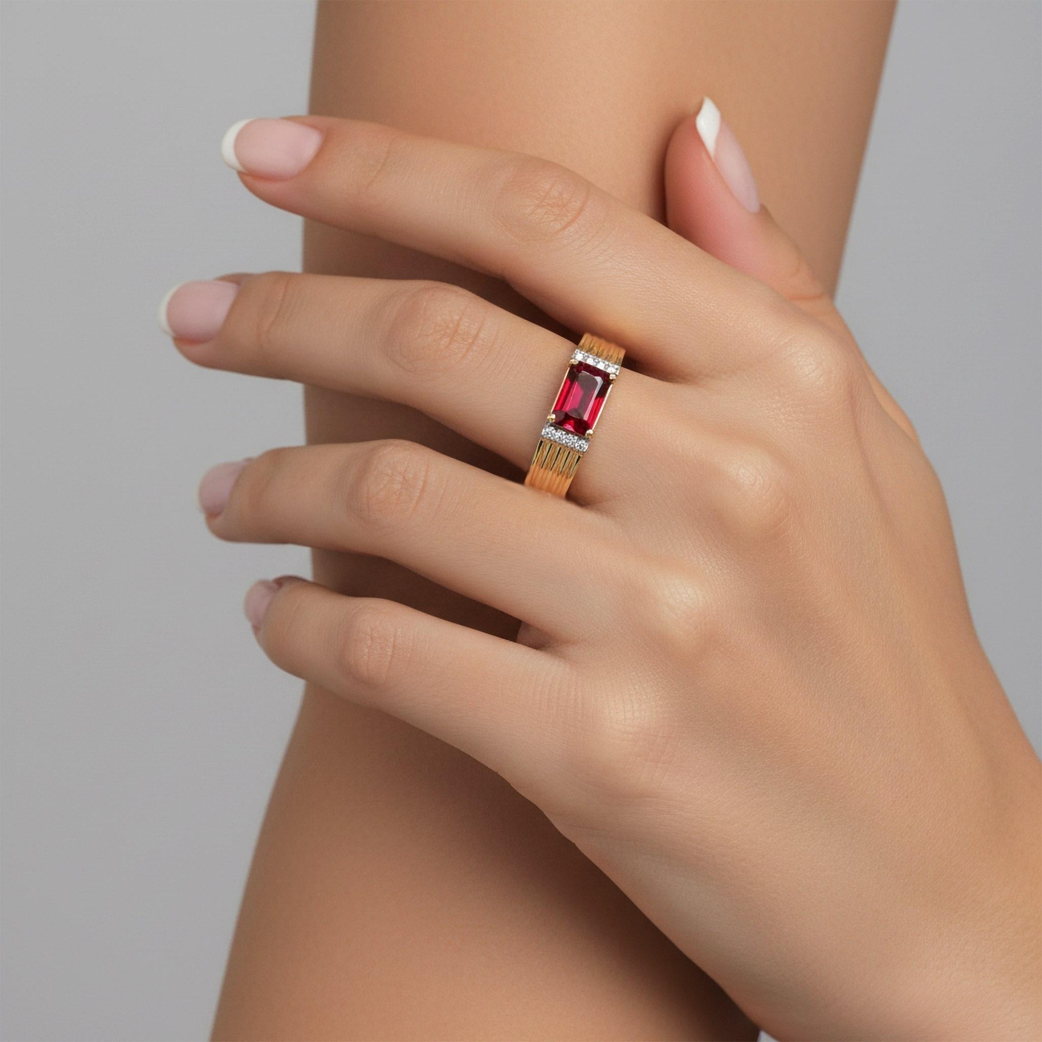 En vente :  Bague croisée poire ronde en or jaune 14K (ou 18k sur demande) diamant 2