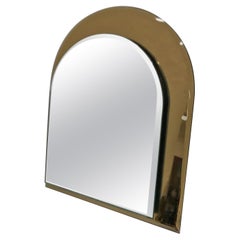 Cristal Arte Mid-Century Modern Glass Italian Table Mirror, circa 1970