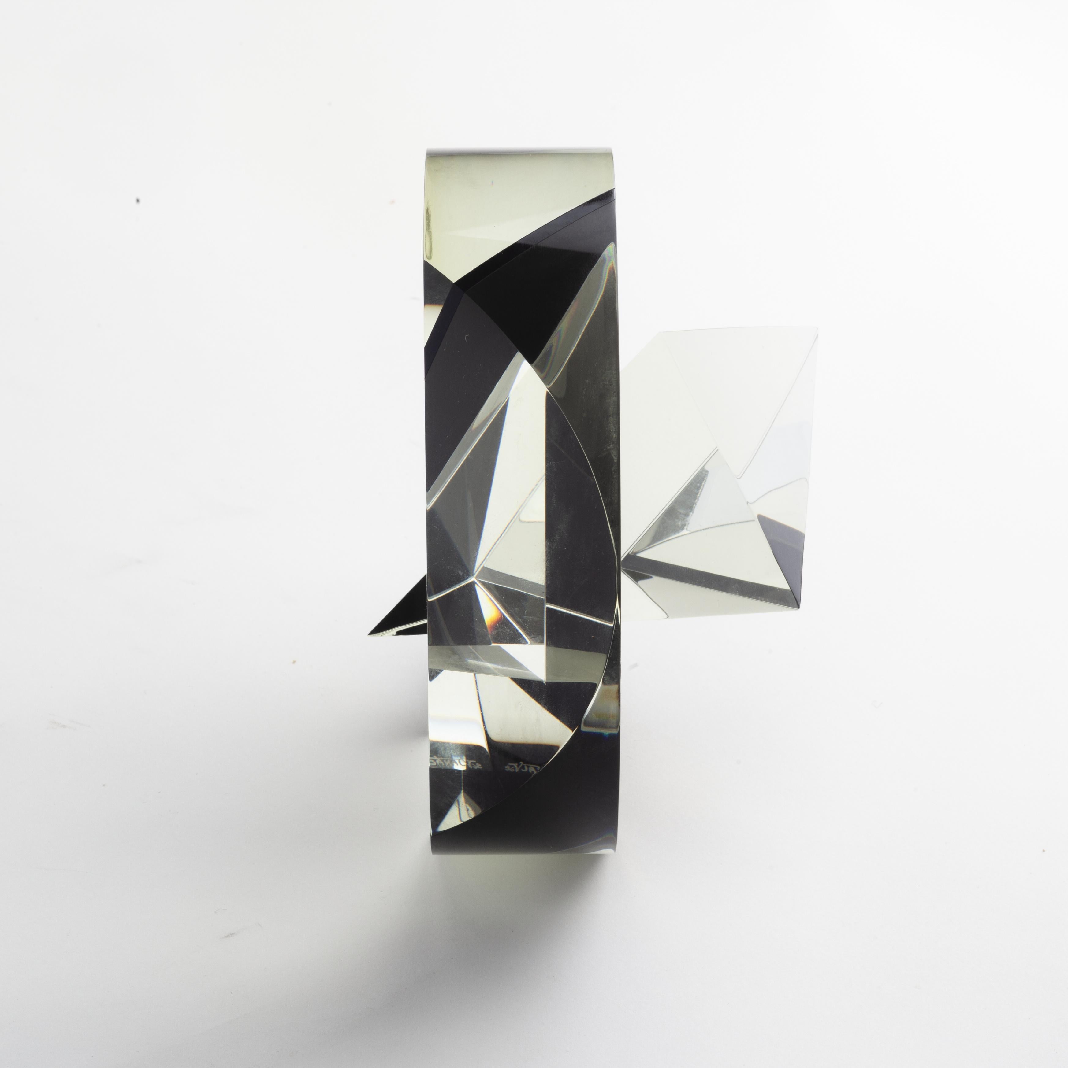 Crystal Cristal Abstract Sculpture by Czeck Vlastislav Janacek For Sale