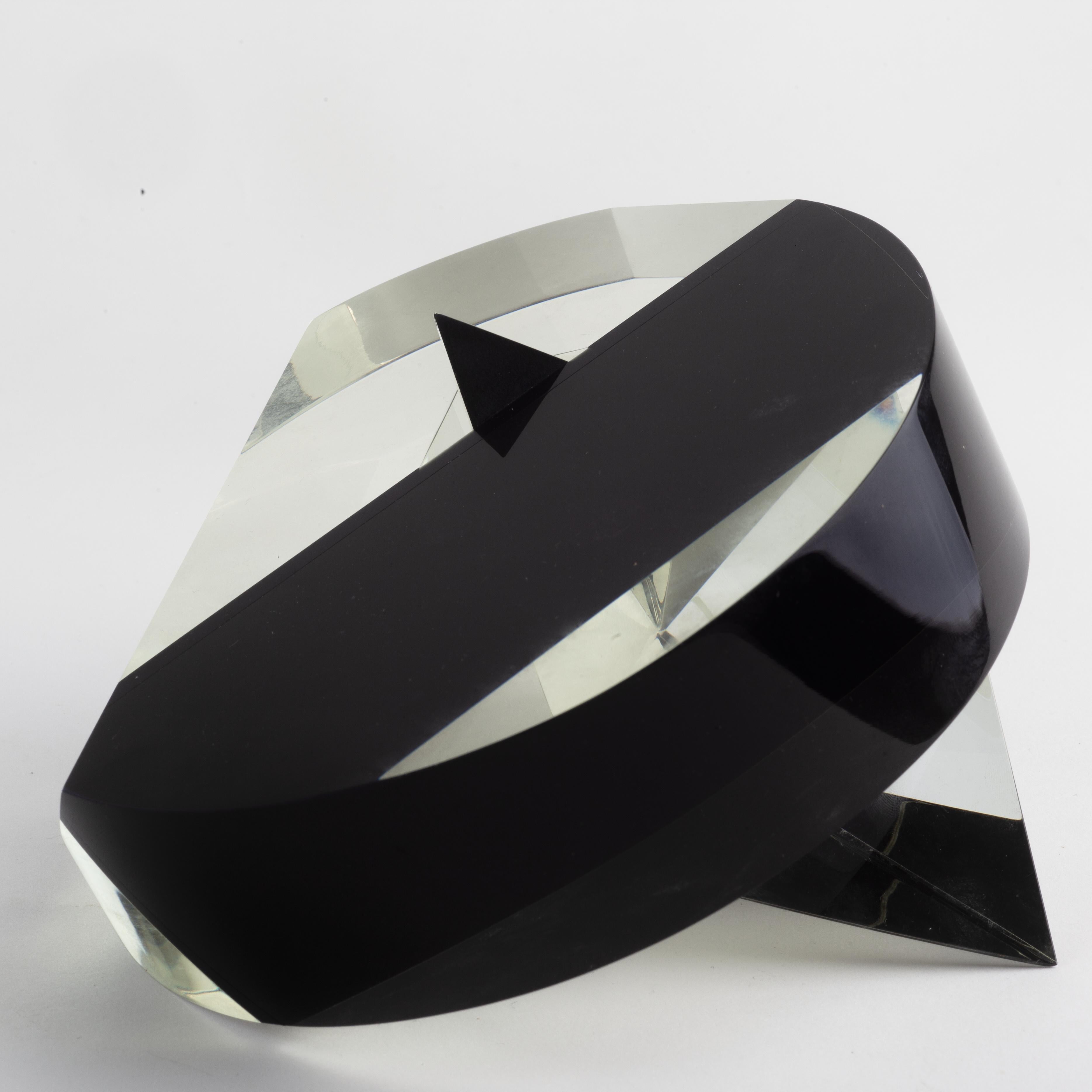 Cristal Abstract Sculpture by Czeck Vlastislav Janacek For Sale 3