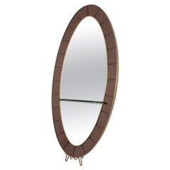 Cristal Art, vers 1950. Miroir avec table console.