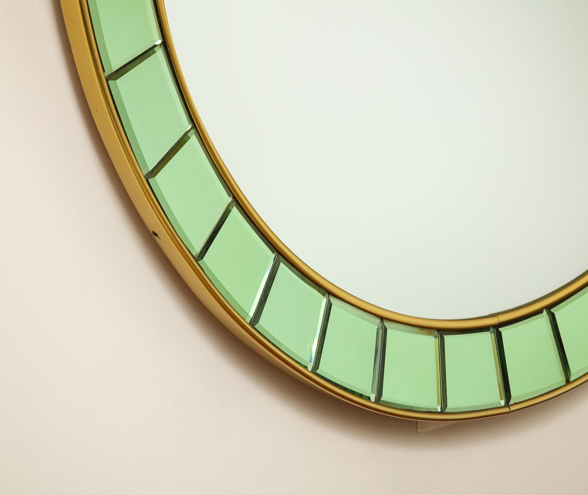 Mid-Century Modern Cristal Art Circular Mirror No.2679  For Sale
