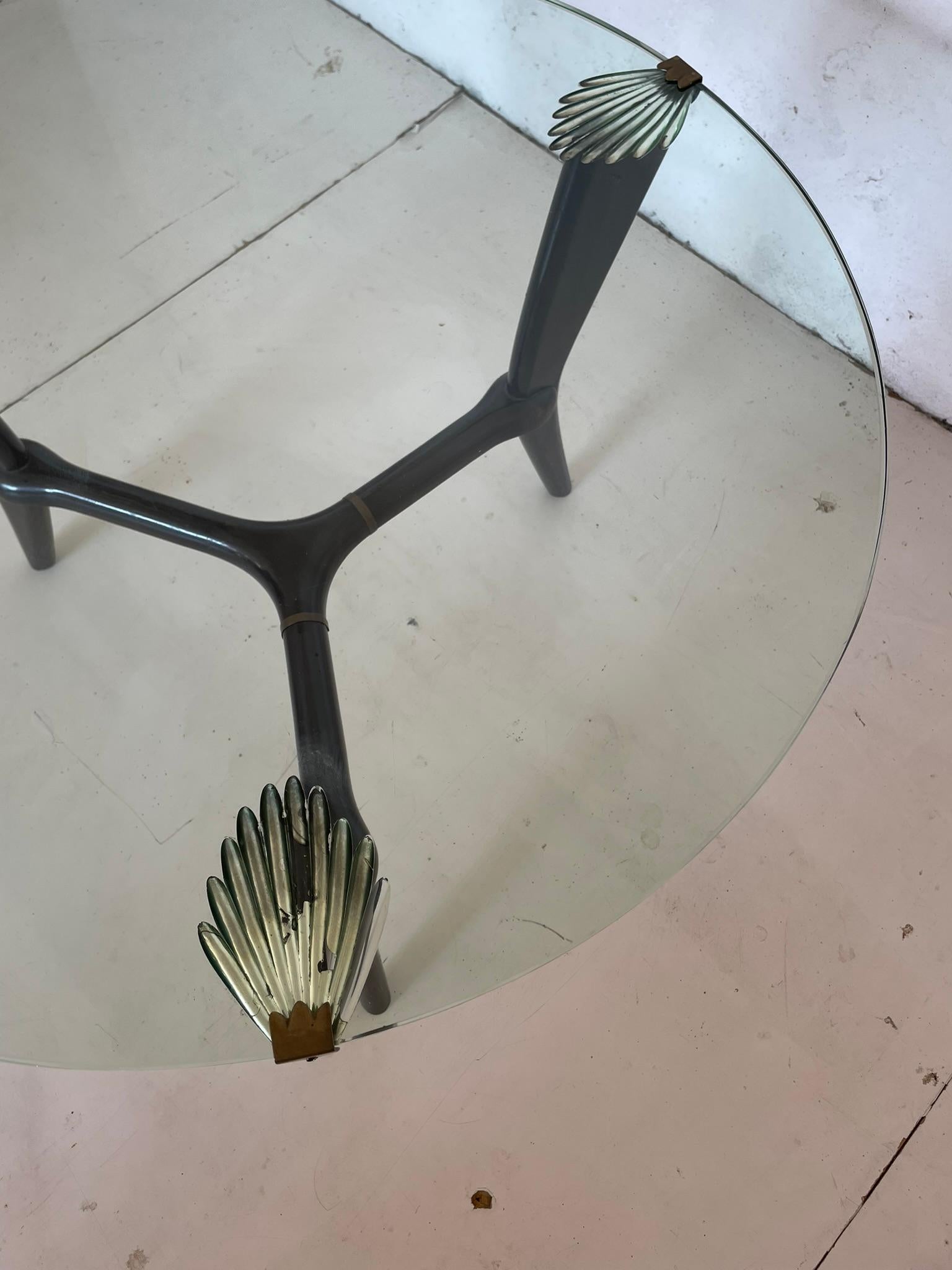 Mesa de centro Cristal Arte, Italia, 1953 mediados del siglo XX en venta