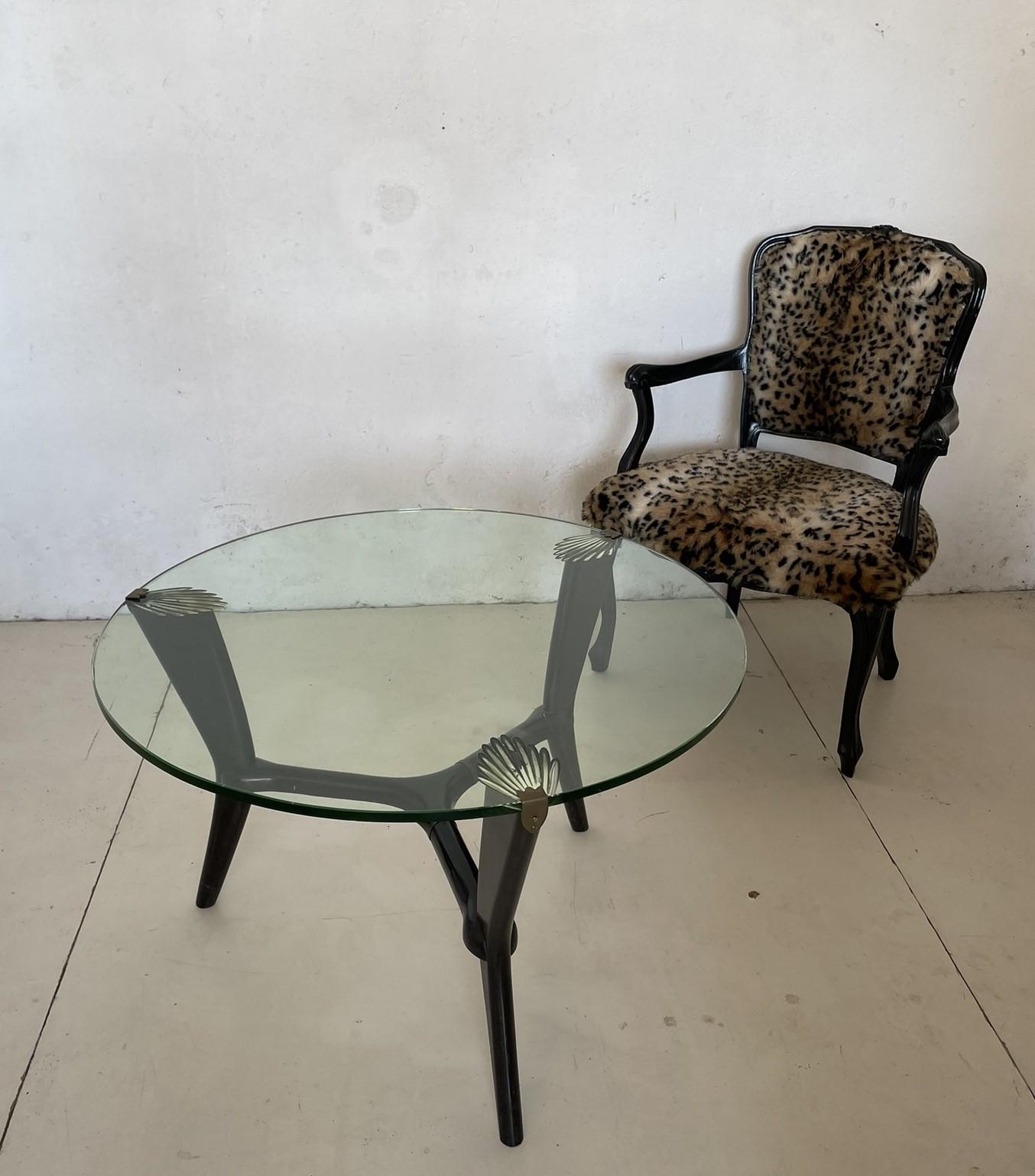 Mesa de centro Cristal Arte, Italia, 1953 en venta 4