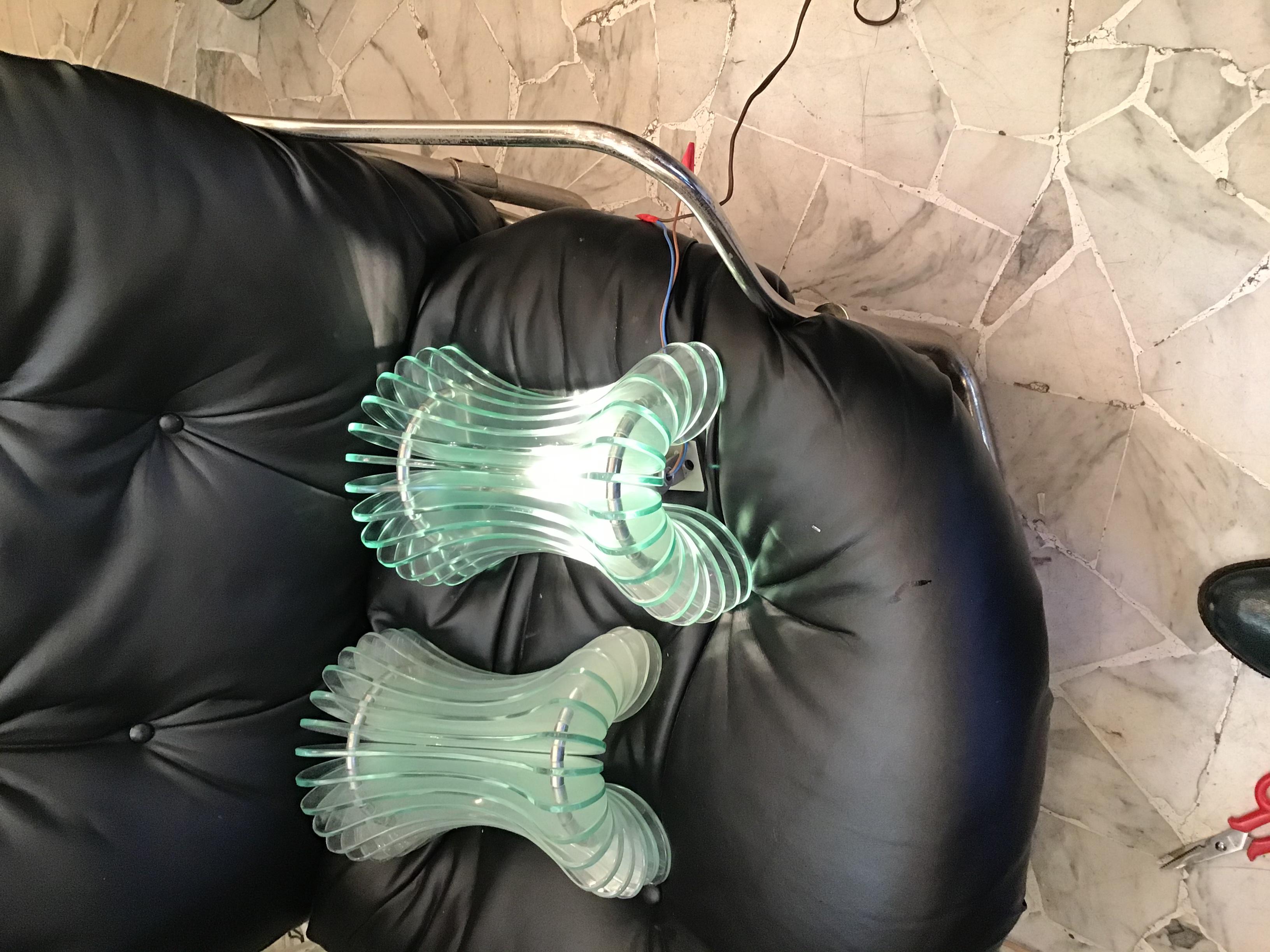 Cristal Arte Vetro Metallo Crome 1950 Italia in vendita 13