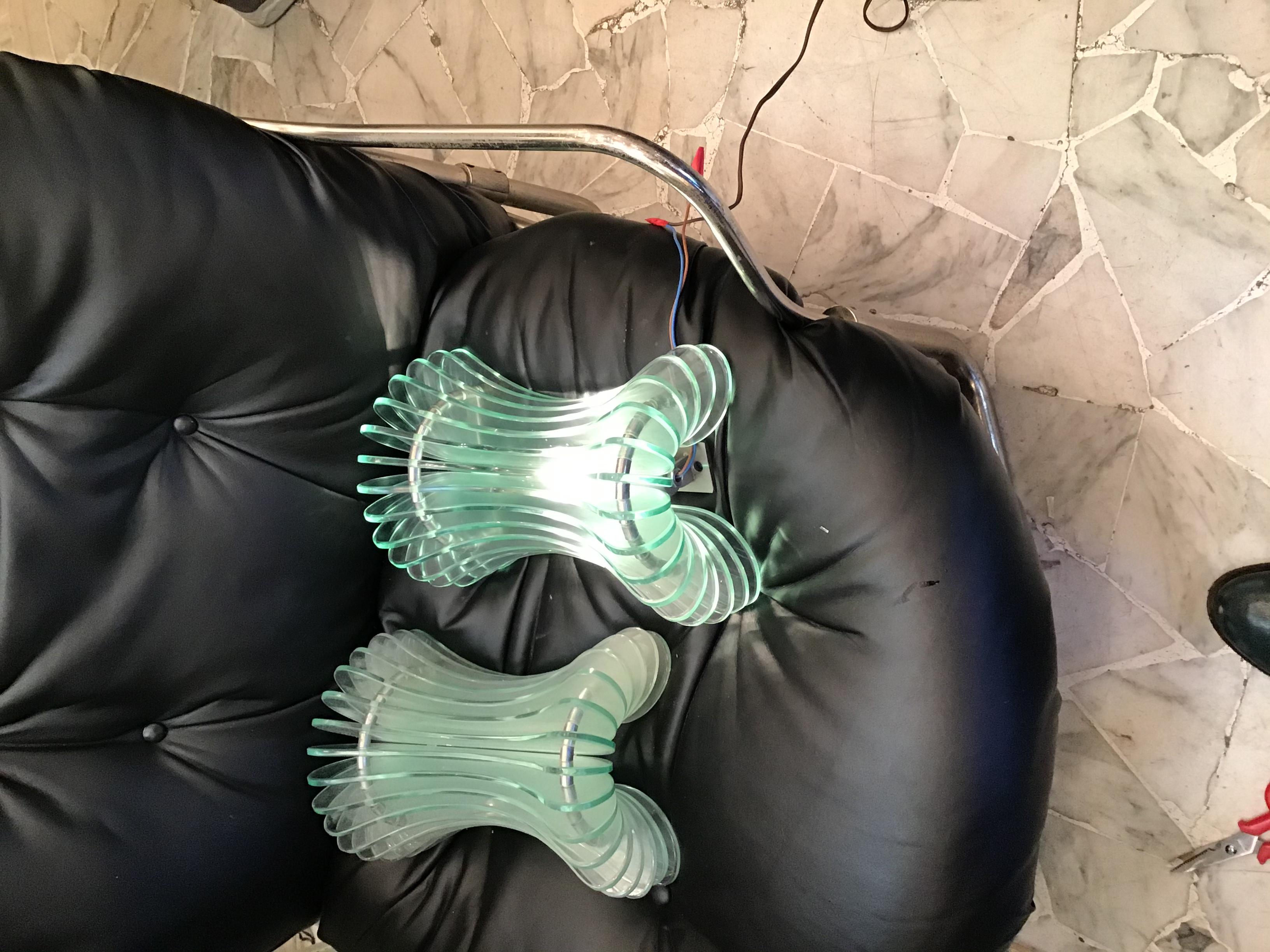 Cristal Arte Vetro Metallo Crome 1950 Italia in vendita 14